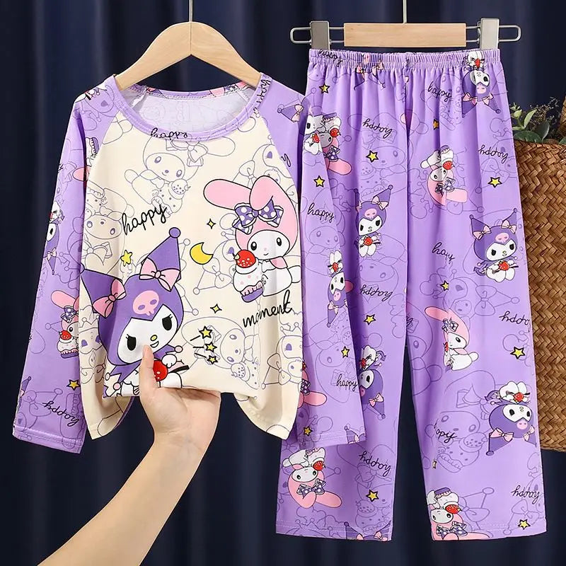 Girls Long Sleeve Pajamas 