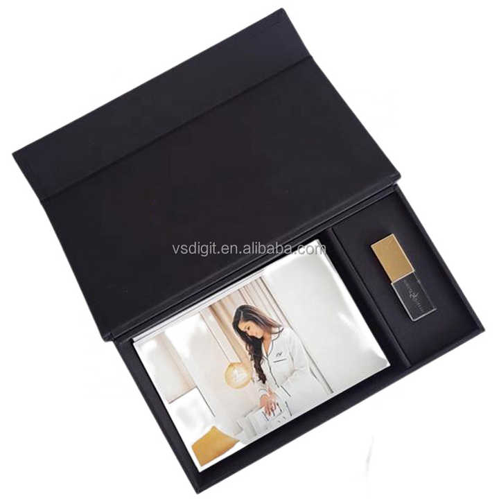 Custom Velvet USB Photo Box for 4x6 5x6x8 