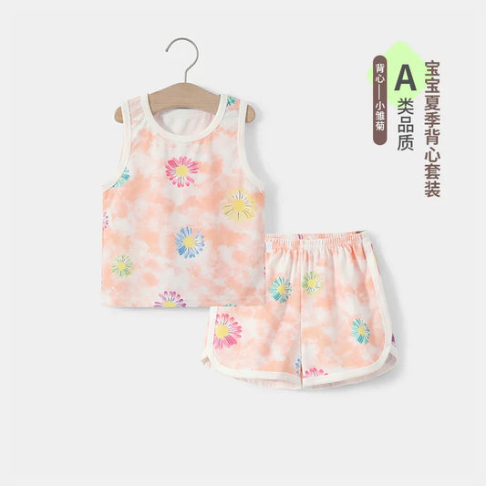 مجموعة ملابس أطفال صيفية - Shorts Set Girls'