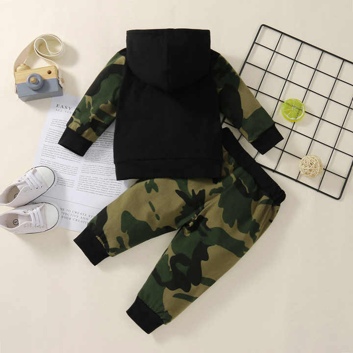 Boys' pants long-sleeved clothing set 
