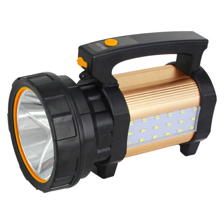 مصباح بحث من الألومنيوم قابل لإعادة الشحن LED . TAIGEXIN Rechargeable Aluminum LED Searchlight SOS