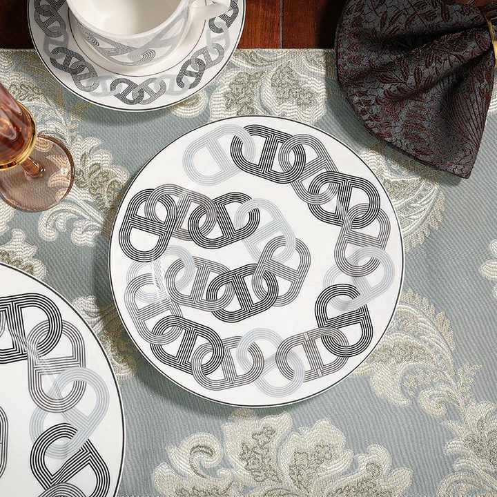 Ceramic dining room set plates 