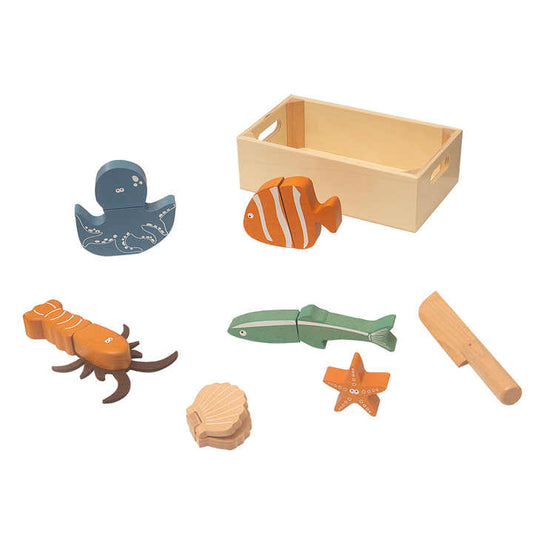 لعبة ألغاز صيد السمك الخشبية للأطفال Wooden Fishing Puzzle Game for Kids