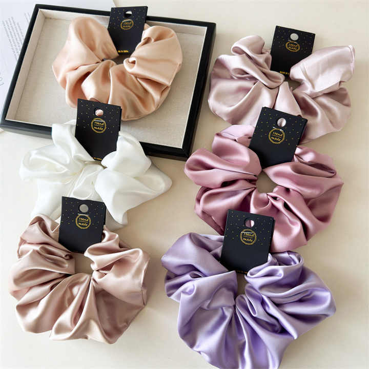 Hair Accessories for Women and Girls Silk Hair Ties 