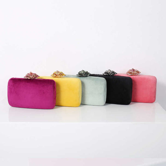 حقائب يد صغيرة مربعة الشكل فاخرة للنساء