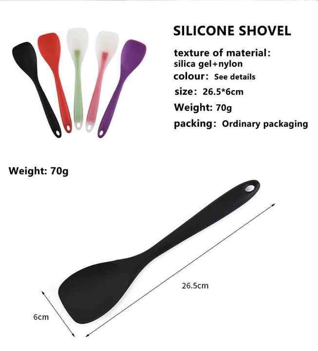 Colorful Silicone Shovel for Non Stick-مجرفة سيليكون ملونة