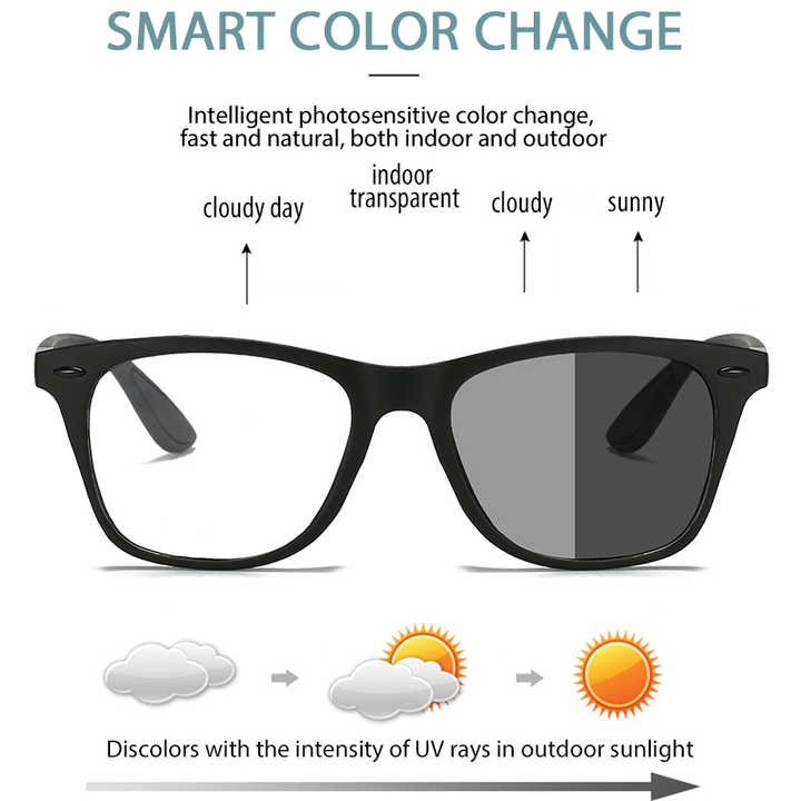 Square light glasses