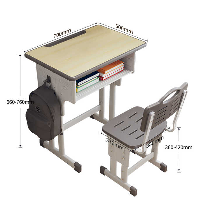 Height Adjustable Kids-طاولة وكرسي دراسة