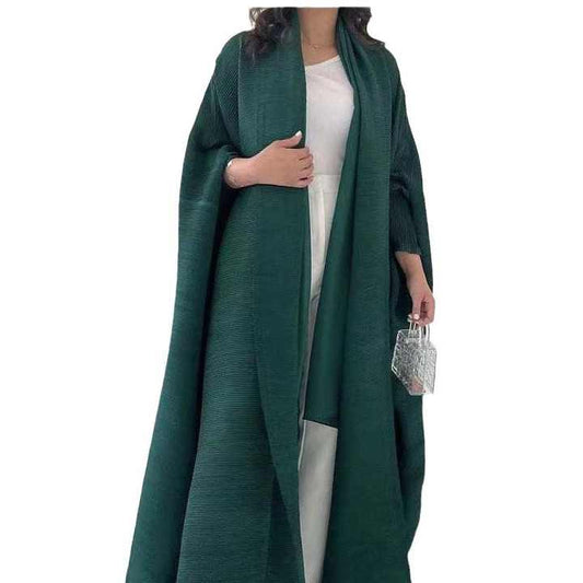 Open abaya with buttons 