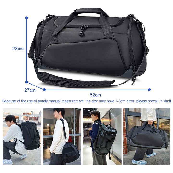 Large Waterproof Sports Travel Bags with Zipper Closure 