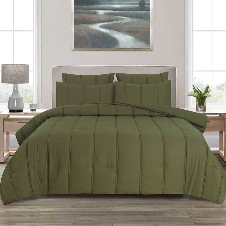 Modern Design Washable Quilted Cotton Bedspread Quilt Style King Size Bedding Set 