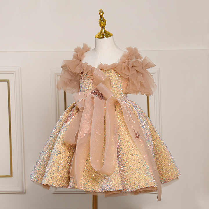 Big Girl Dresses for Evening Banquet - فستان نوم فاخر للأطفال لحفلات الأطفال