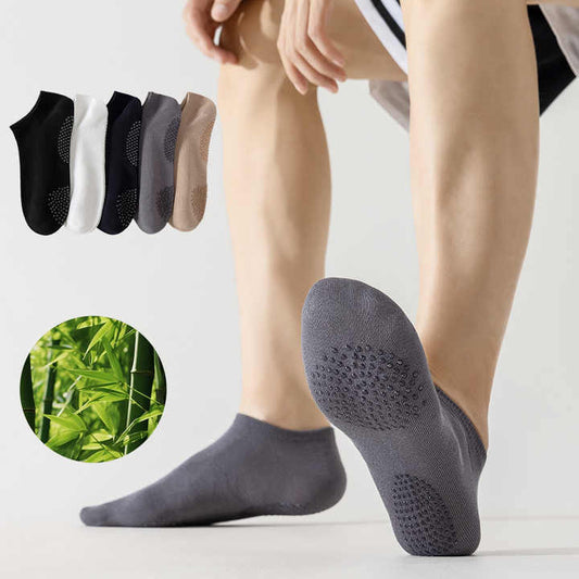 Men's Casual Breathable Organic Bamboo Socks Solid 
