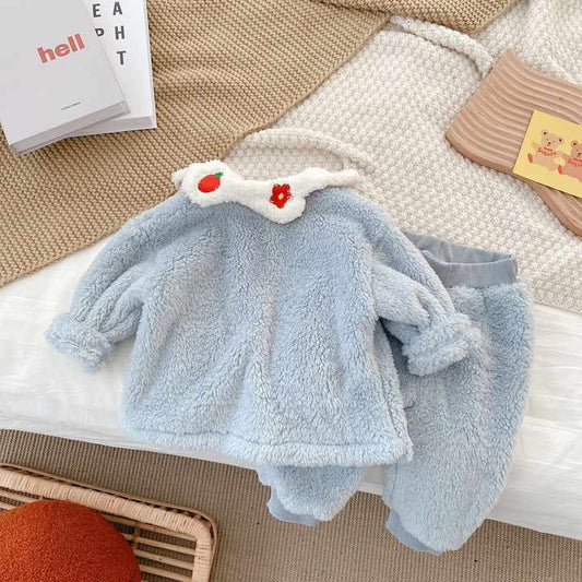 طقم بيجامه بنات شتوي