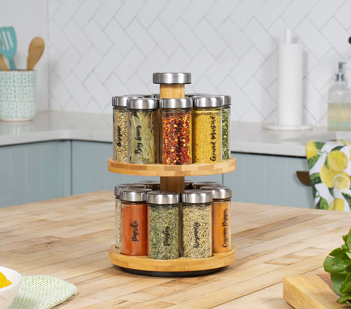 Wooden countertop kitchen organizer  . منظم مطبخ خشبي يوضع على الطاولة