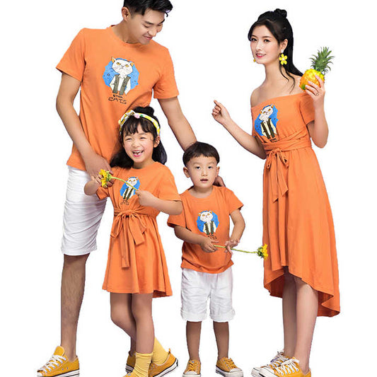 أحدث تصميم أزياء الأسرة مطابقة الملابس الأم والطفل ملابس الأسرة الدعاوى Latest Design Family Matching Clothes Mother and Baby Family Clothing Suits