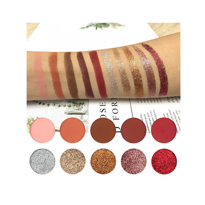 10 Colors Cosmetics Import China Loose Eyeshadow Pigment Eyeshadow 10 ألوان مستحضرات تجميل استيراد الصين فضفاضة بريق ظلال العيون الصباغ ظلال العيون