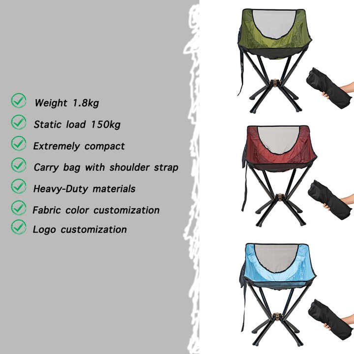 Ultralight Aluminum Folding Lightweight Beach Fishing and Camping Chairs. 