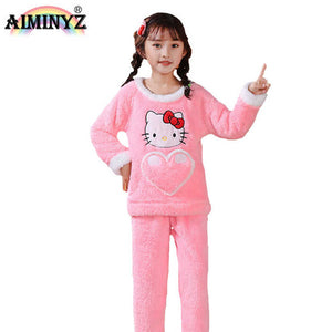 Girls' winter pajamas 