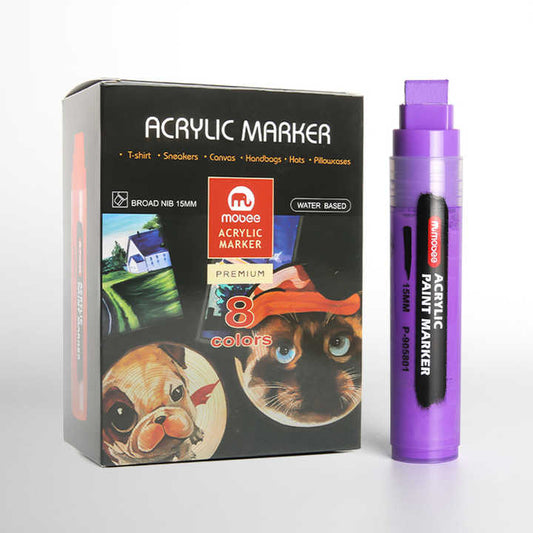 Gxin OEM/ODM Large Size Glitter Acrylic Colored Markers 