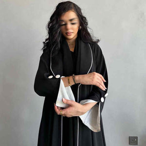 Luxury black abaya 