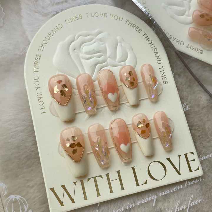 Charming Pink Short Square Artificial Nails 