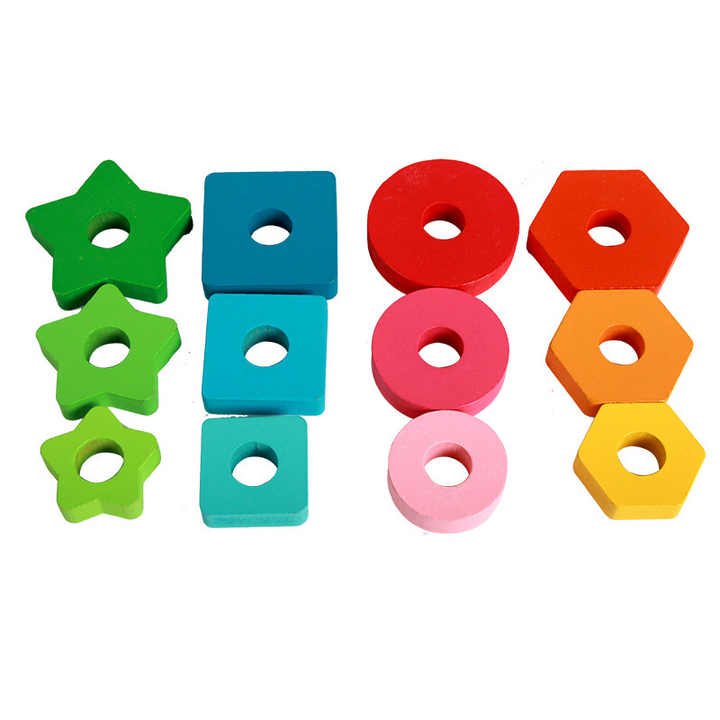 Wooden shapes entertainment games 