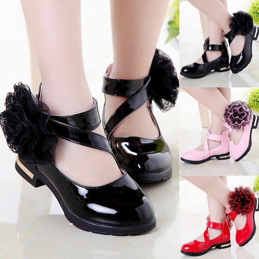 Girls' party heels, medium heels 
