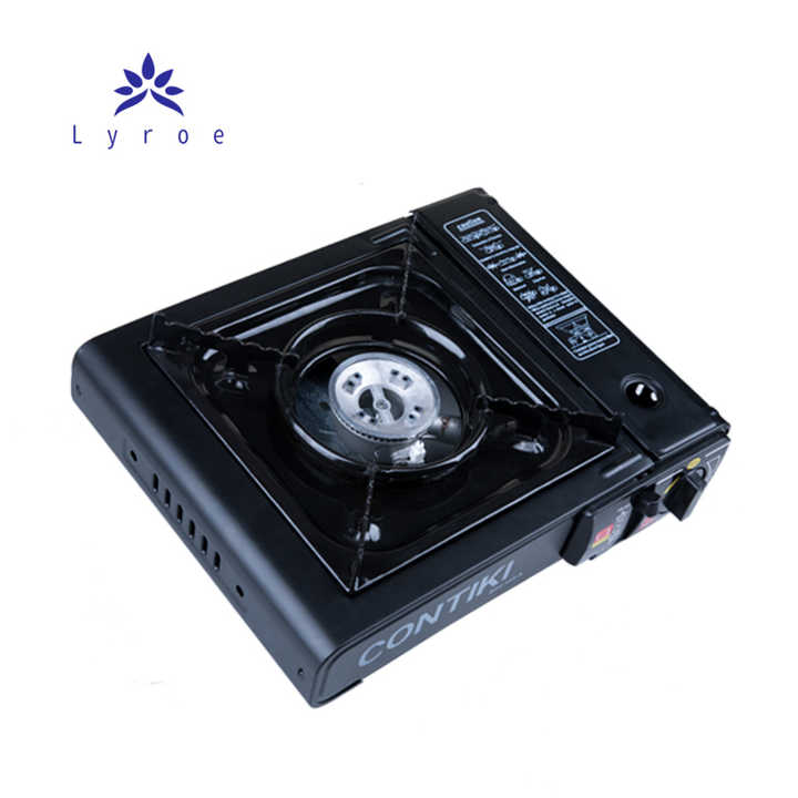Portable gas stove for outdoor use. 