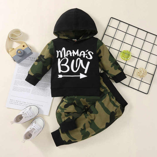 Boys' pants long-sleeved clothing set 