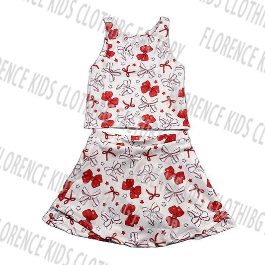 Yoga Skirt Outfit for Toddlers- مجموعة ملابس رياضية للبنات