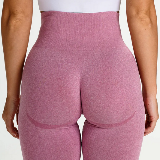 بنطلون يوجا مرن ضاغط بدون درزات ,Seamless Compression Stretch Yoga Pants