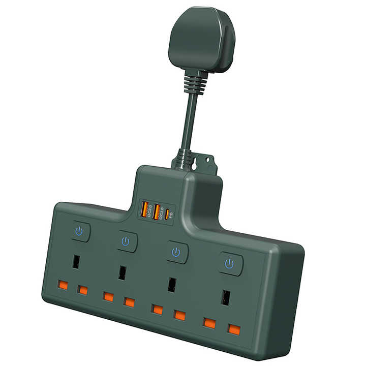 High quality support Q3.0 and PD power board socket for mobile phone fast charging wall mounted plug sockets 