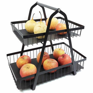 Two-tier fruit basket 