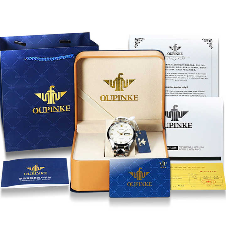 Custom Logo Gift Display OEM Packaging Luxury Black and Brown Rigid Cardboard Paper Watch Box 