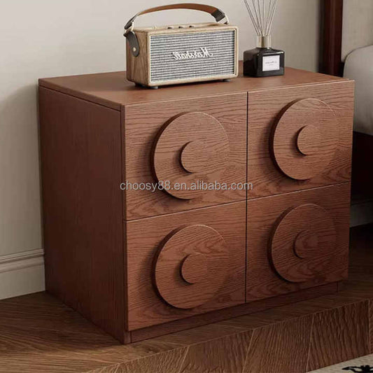 خزانة جانبية من مجموعة الخشب الصلب التقليدية . Traditional solid wood multi-functional sideboard,