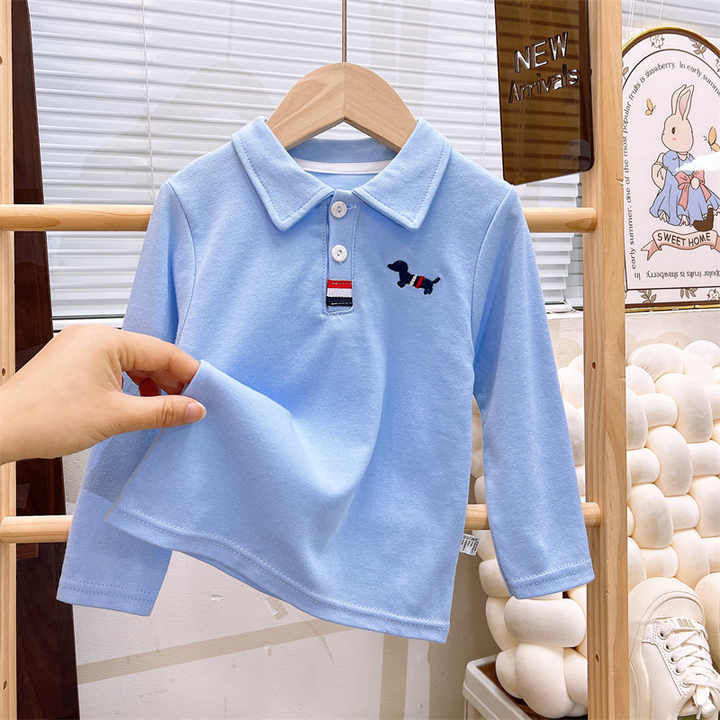 Pure cotton long sleeve children's t-shirt, 