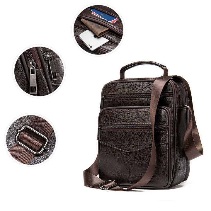 Genuine leather crossbody bags