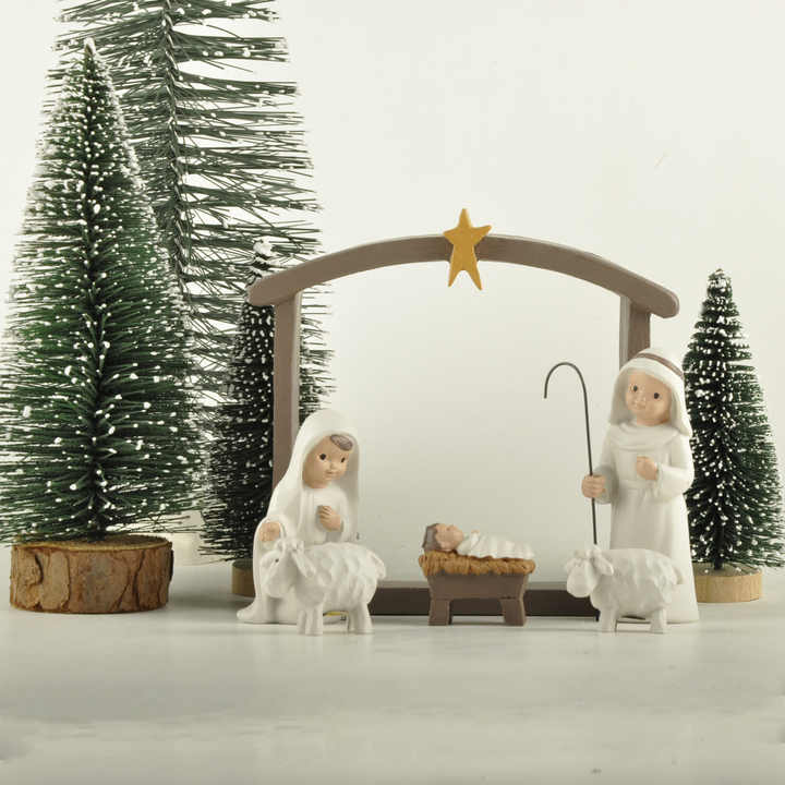 12 Pcs Nativity Set Small Figurines- قطعة من التماثيل الصغير