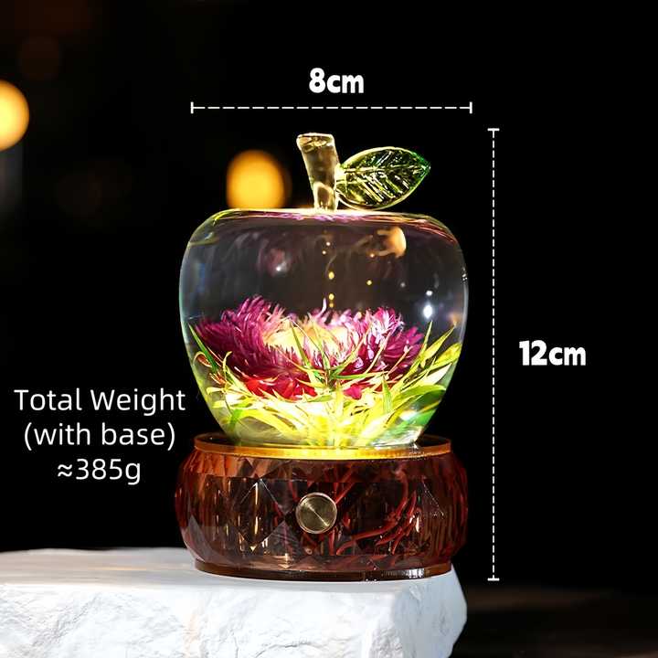 Crystal Glue Apple Night Light Night Light Christmas Gift Creative Luminous Decoration 