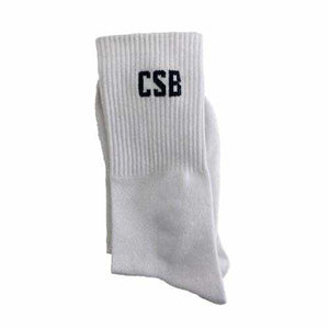 B84 RTS جوارب رياضية بيضاء مصنوعة في . B84 RTS White Sports Socks Made