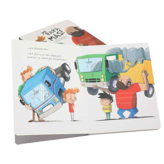 Printed board for children's cardboard stories