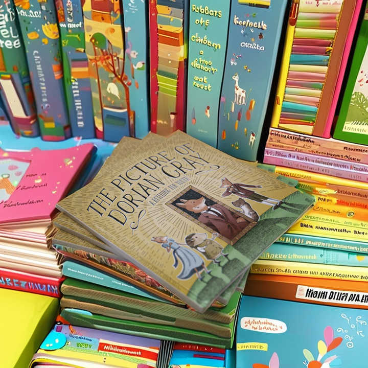 قصص كتاب بغلاف رقمي بطباعة اوفست برسوم فنية