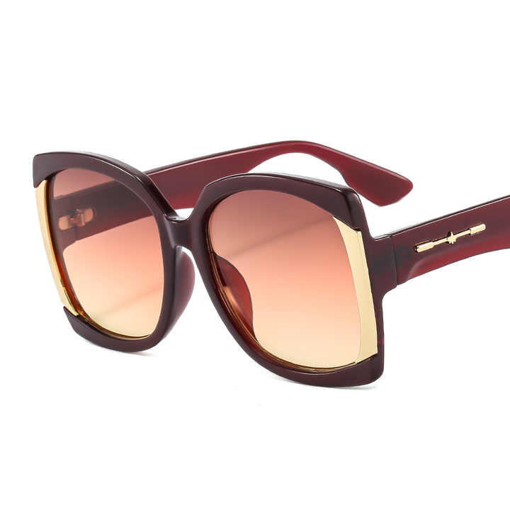 QSKY Luxury Classic Women's Sunglasses Big Square Frame Classic Women's Shades UV400 Protection for Women 