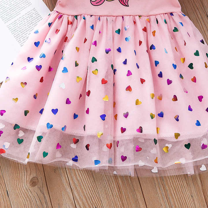 فستان صيفي أنيق للبنات فستان جديد صيفي للبنات الصغيرات سترة أميرات تنورة تنورة بحمالات  Elegant Summer Dress for Girls New Summer Dress for Little Girls Princess Jacket Skirt Suspender Skirt