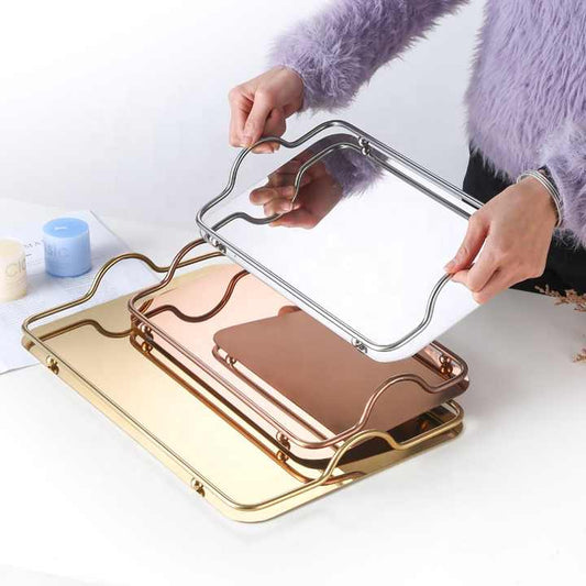 قطعتان من صواني الفواكه المجففة من الفولاذ المقاوم للصدأ 2 Pieces Stainless Steel Dried Fruit Trays Luxury Dee