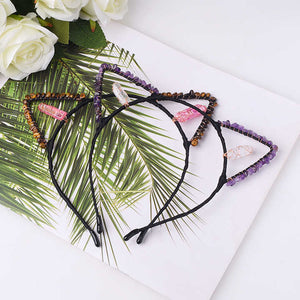 Hot Selling Natural Crystal Chips-عصابة رأس على شكل