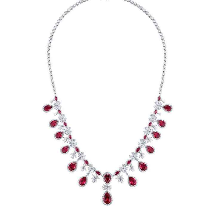 قلادة فاخرة جديدة من الفضة الإسترلينية عيار 925New Luxury 925 Sterling Silver Necklace