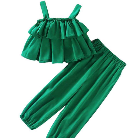 جديد وصول 2 قطعة مجموعة الفتيات تانك الأعل New Arrival 2 Piece Set Girls Tank Top Little Girls Clothing