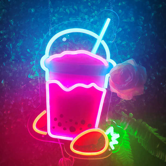 Boba Tea Neon Wall Light 